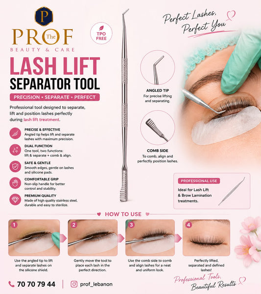 Stainless Steel Lash Lift Separator and Comb Tool