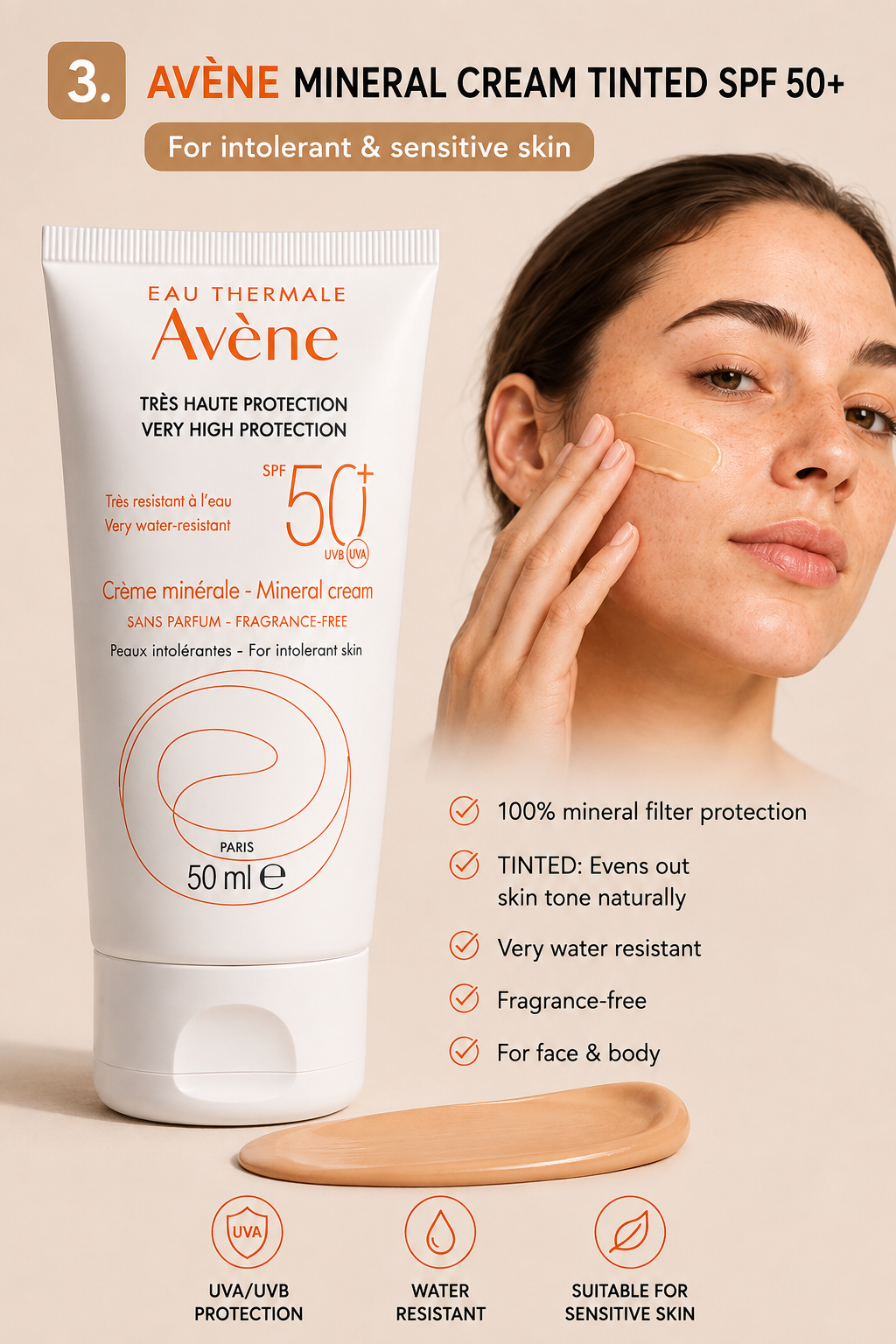 Avène Mineral Cream Tinted SPF 50+