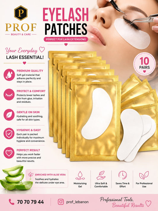 Aloe Vera Eyelash Extension Gel Patches– 10 Pairs