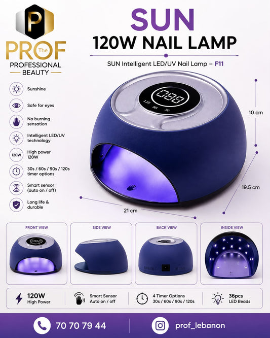 SUN F11 120W Professional LED/UV Nail Lamp