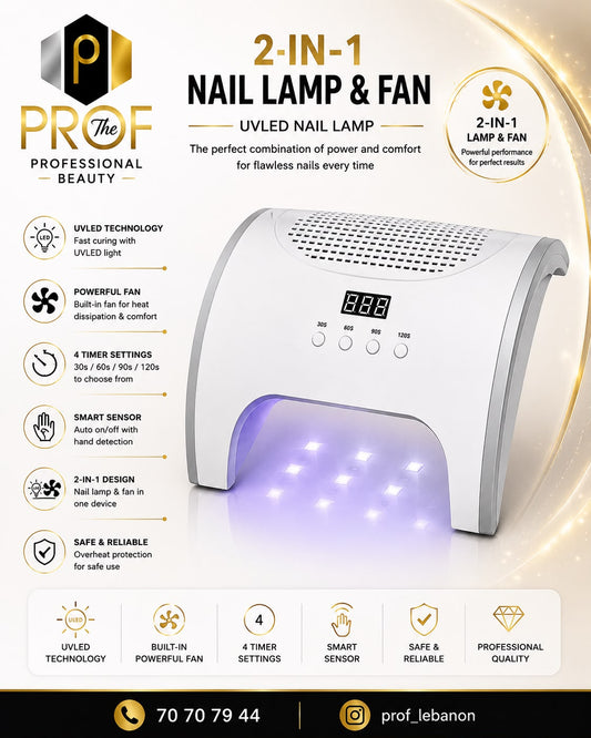 2-in-1 Professional UV/LED Nail Lamp & Fan