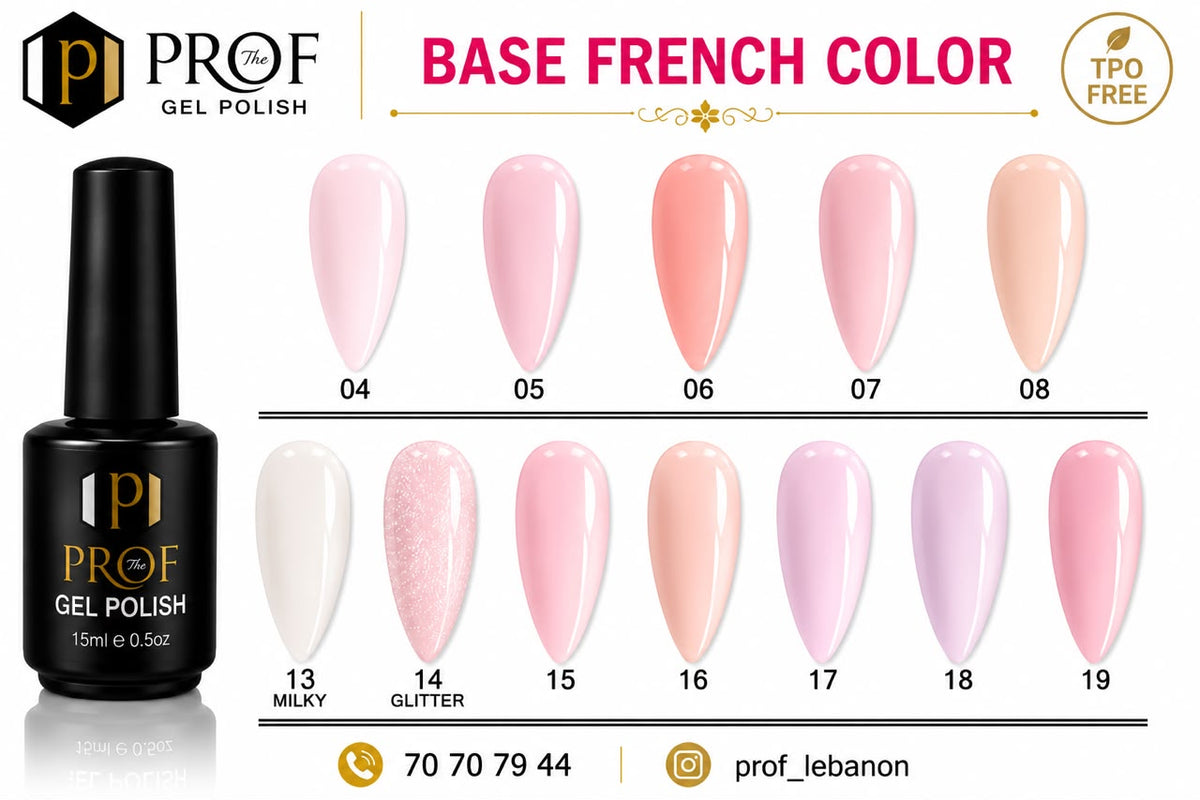 PROF Base French Color Gel Polish – 15ml