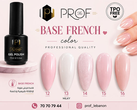 PROF Base French Color Gel Polish – 15ml