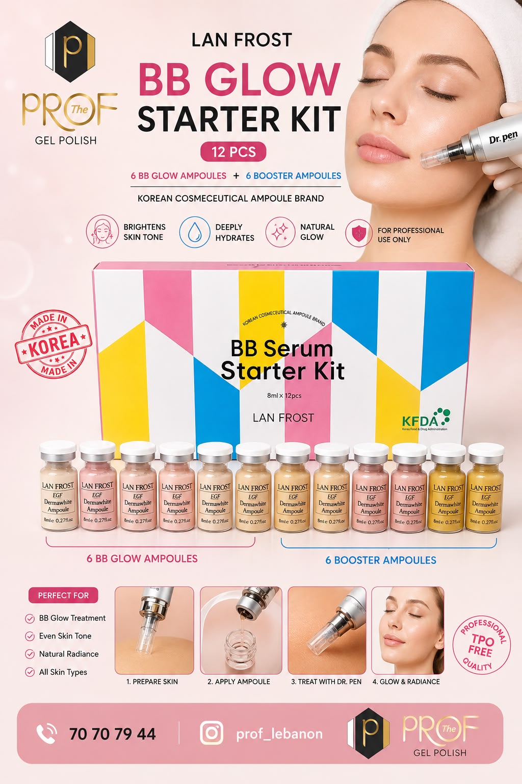 LAN FROST BB Serum Starter Kit – 12 Pcs