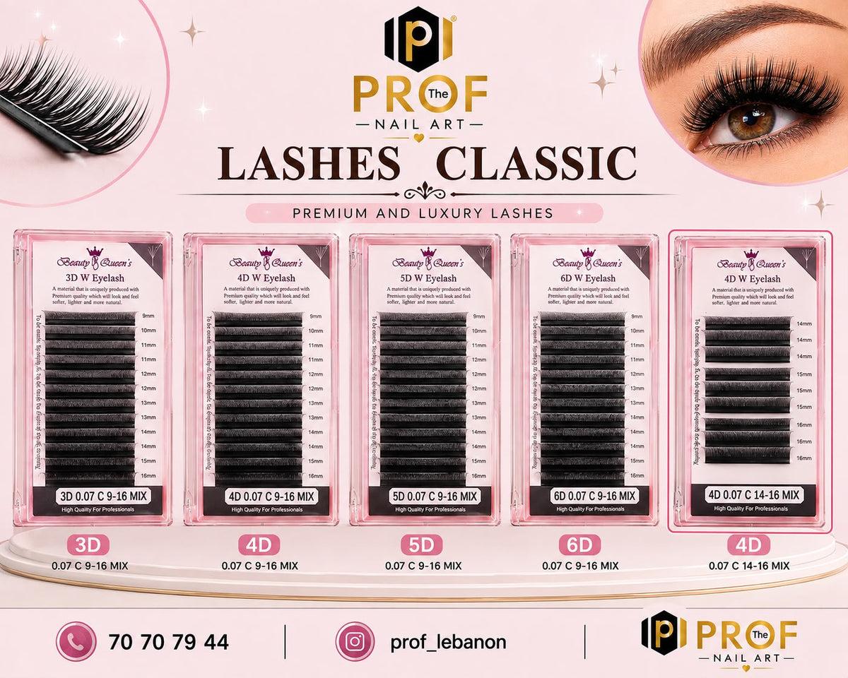 PROF Classic W Eyelash Extensions 0.07 C Curl