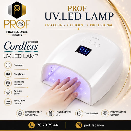 Rechargeable Cordless UV/LED Nail Lamp – 15600mAh