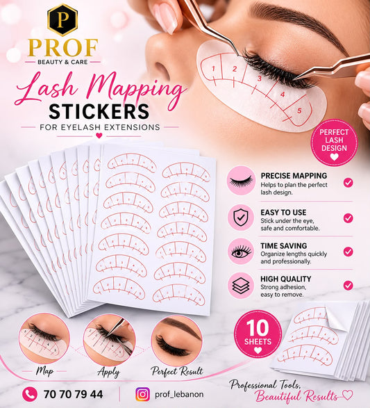Lash Mapping Stickers for Eyelash Extensions