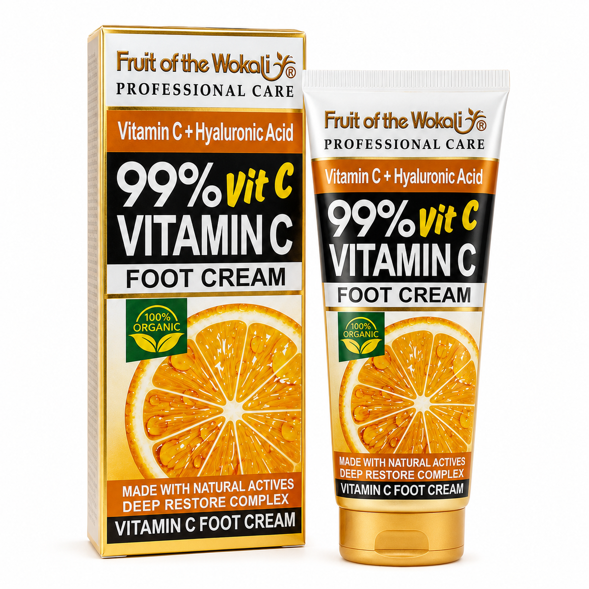 Wokali Vitamin C & Hyaluronic Acid Foot Cream