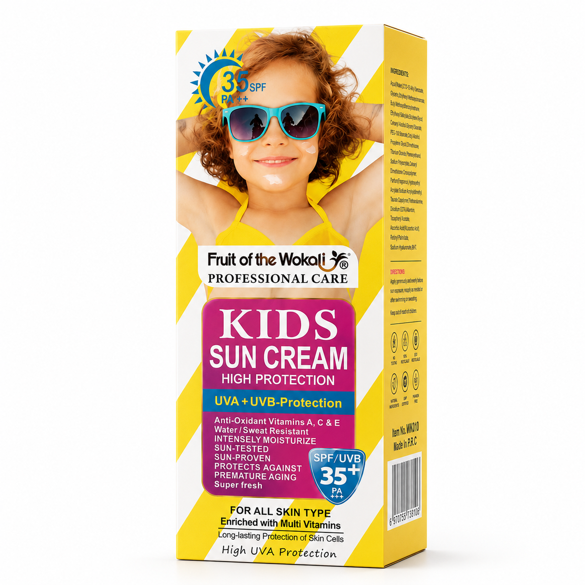 Fruit of the Wokali Kids Sun Cream SPF 35+