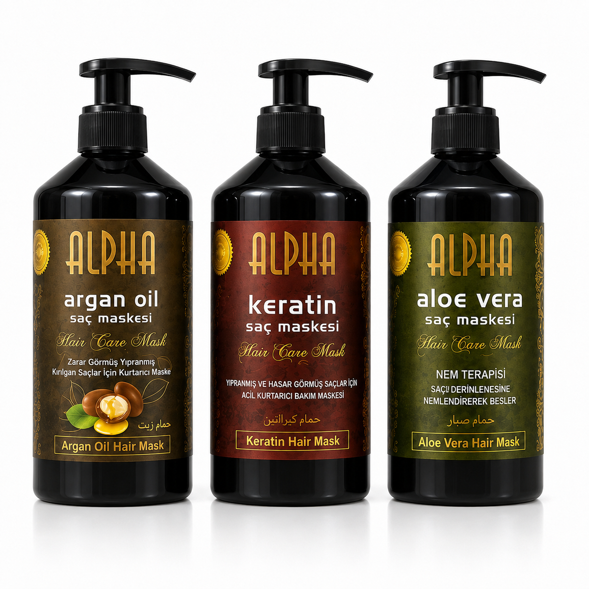 Alpha Hair Care Mask – Argan Oil, Keratin or Aloe Vera