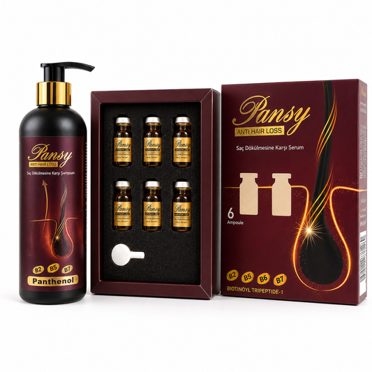 Pansy Panthenol Anti Hair Loss Shampoo & Serum Ampoule Set