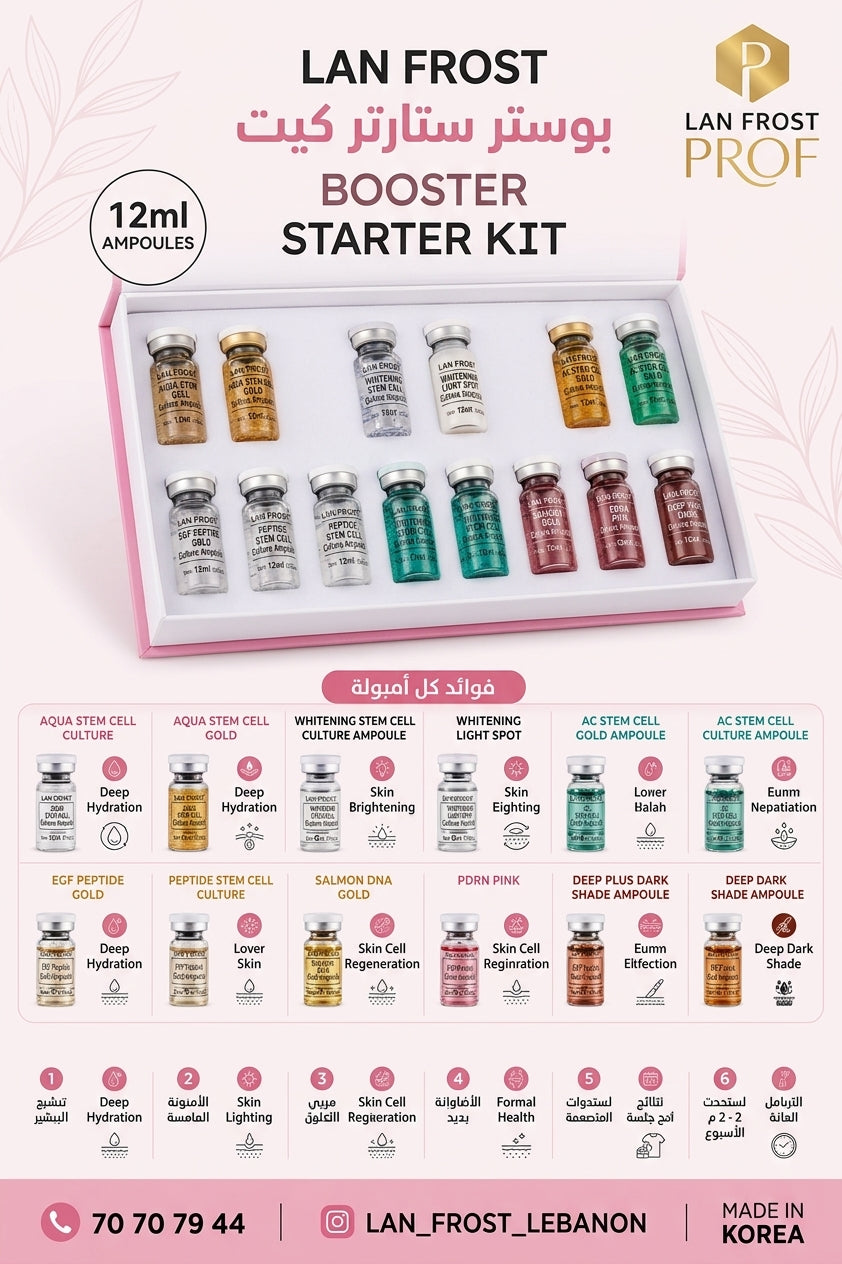 LAN FROST Booster Starter Kit – 12 Professional Ampoules