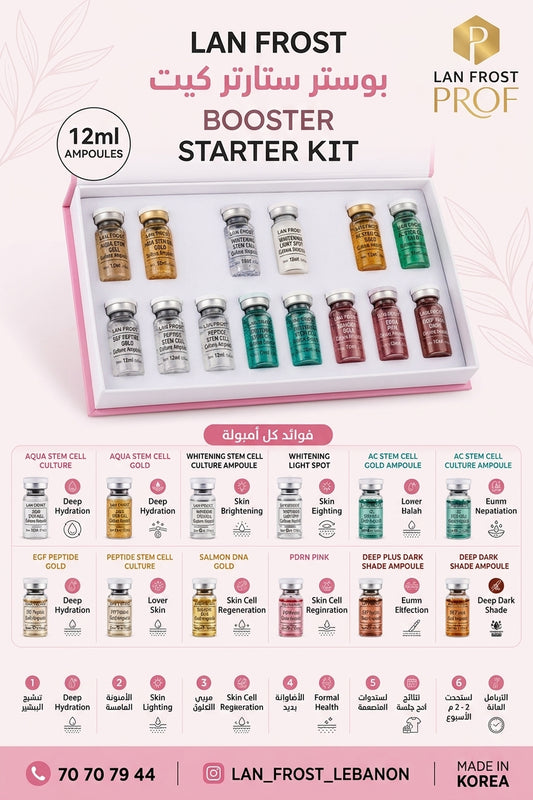 LAN FROST Booster Starter Kit – 12 Professional Ampoules