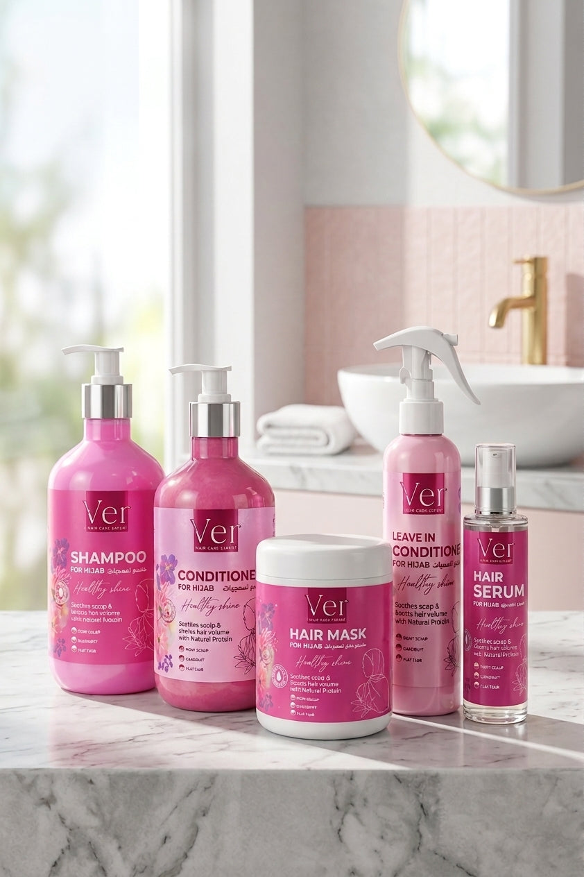 Ver Hair Care Expert Hijab Collection Set – 5-Piece Complete Routine