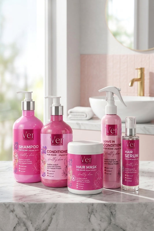 Ver Hair Care Expert Hijab Collection Set – 5-Piece Complete Routine