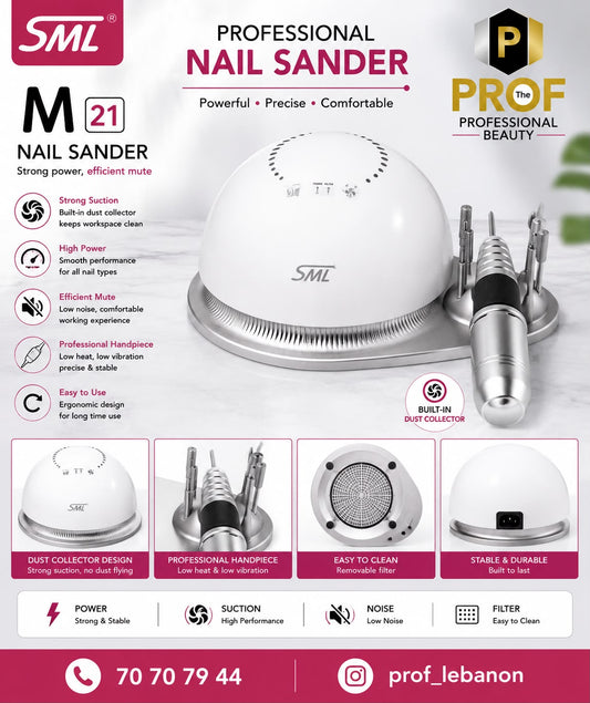 SML M21 Professional Nail Sander with Dust Collector