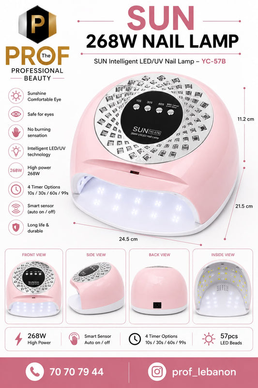 SUN YC-57B 268W UV/LED Nail Lamp