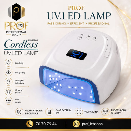 Rechargeable Cordless UV/LED Nail Lamp – 60W