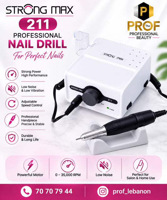 STRONG MAX 211 Professional Nail Drill 35,000 RPM