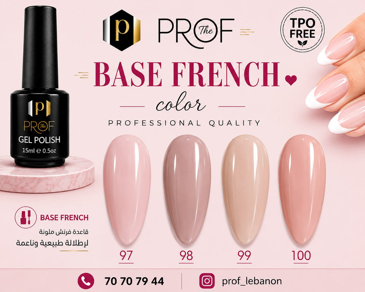 PROF Base French Color Gel Polish – 15ml
