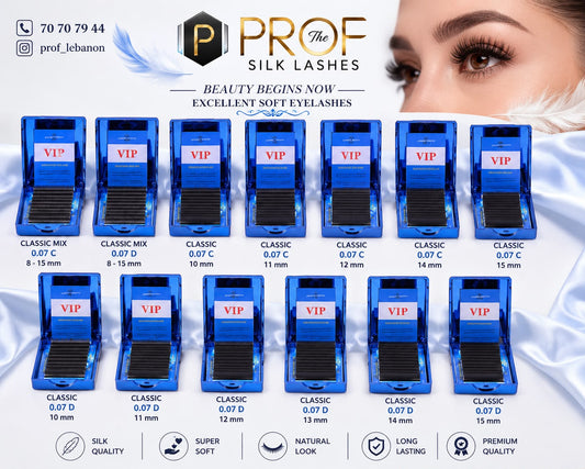 PROF Silk Classic Eyelash Extensions 0․07 mm