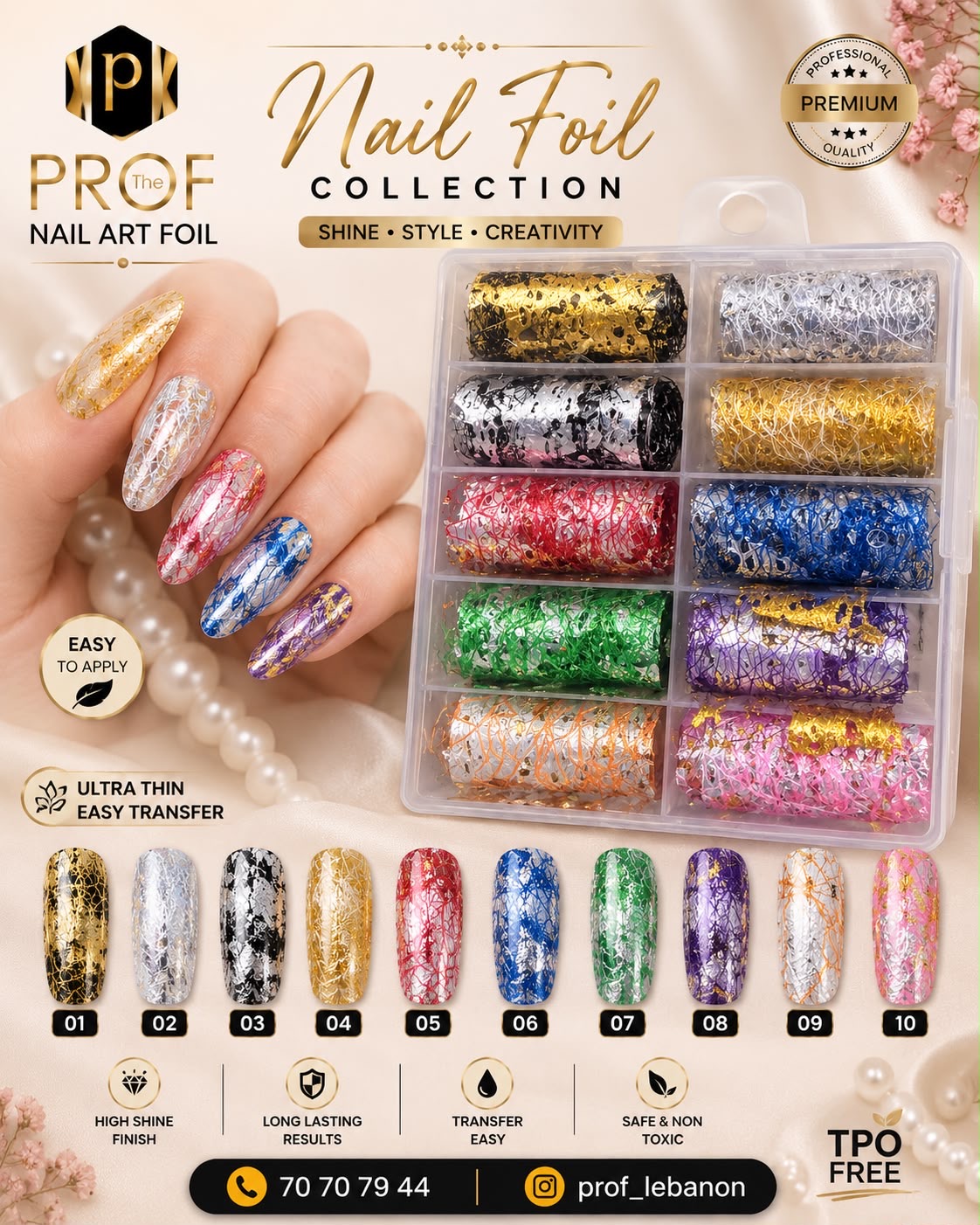 Nail Art Foil Collection by PROF
