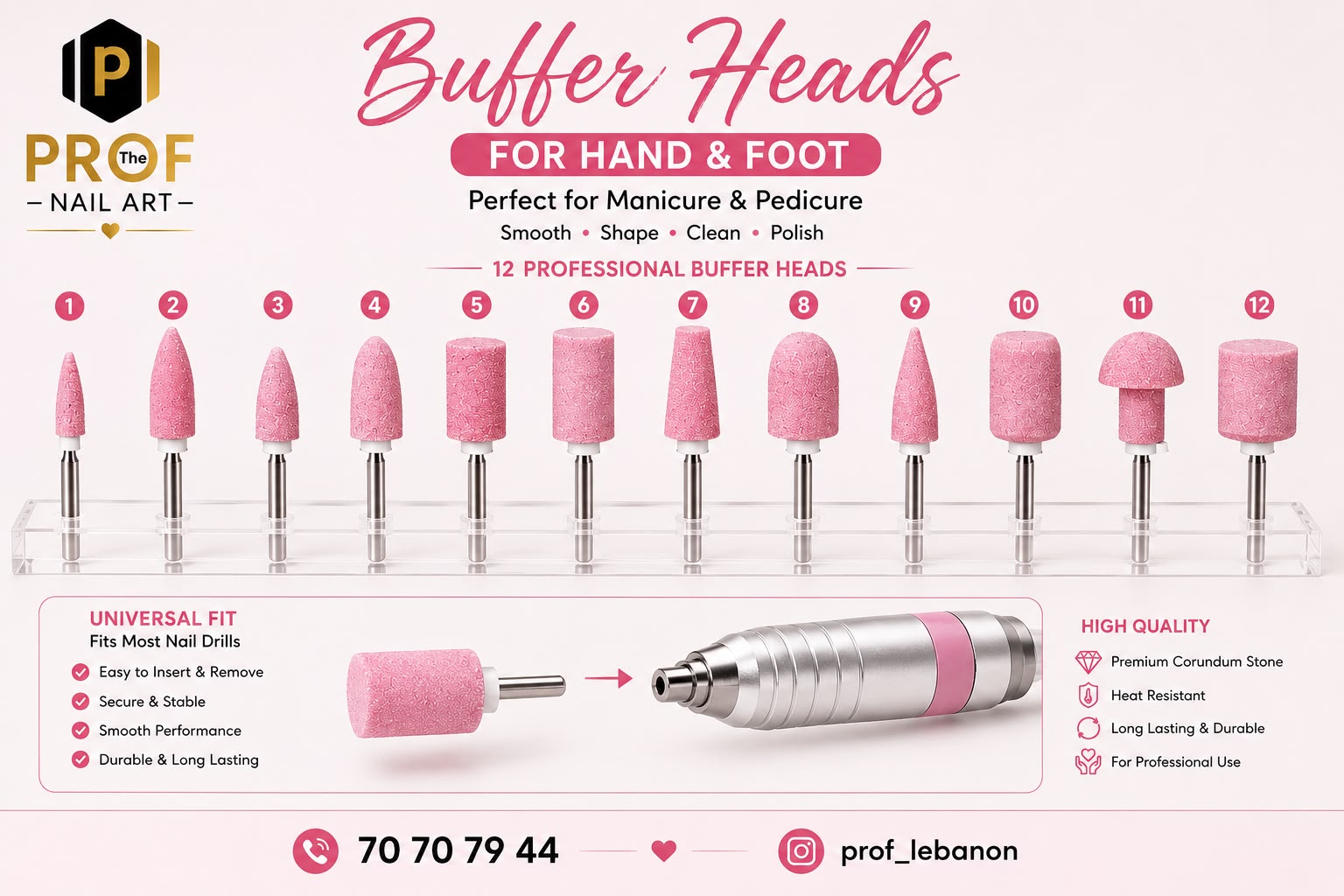 Professional Buffer Heads by PROF