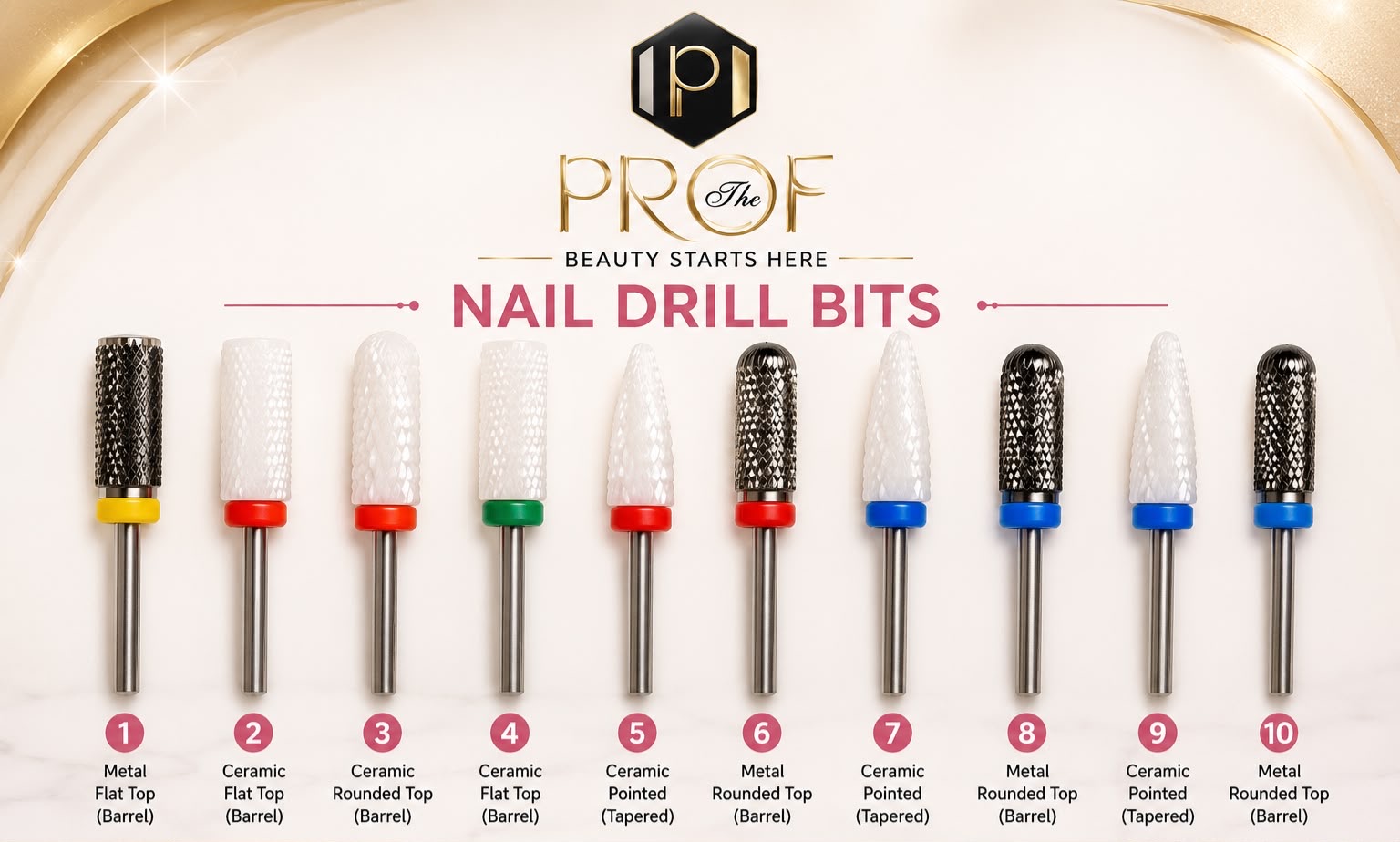 Nail Drill Bits by PROF