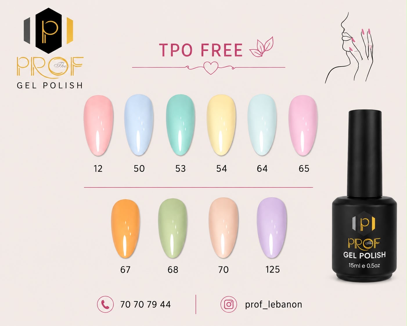 Gel Color Pastel Collection by PROF